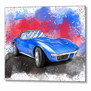 Corvette Stingray C3 - Classic Car Metal Print
