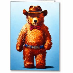 Cowboy - Teddy Bear Greeting Card
