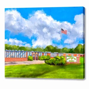 D.F. Douglass High School - Montezuma Georgia Canvas Print