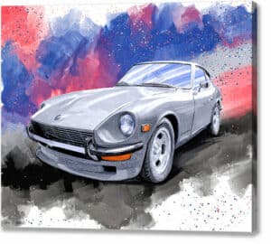 Datsun 240Z - Classic Car Canvas Print