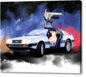 DeLorean DMC-12 - Classic Car Canvas Print