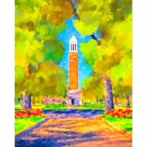 Denny Chimes On The Quad - Art Print