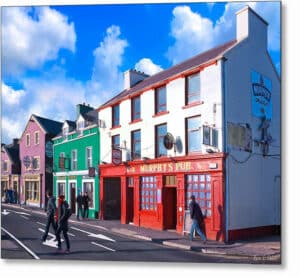 Dingle Town - Sunny Ireland Metal Print
