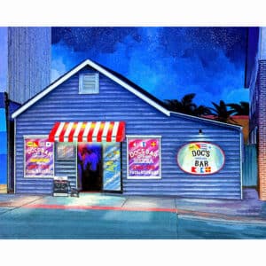 Doc's Bar - Tybee Island Art Print