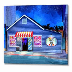 Doc's Bar - Tybee Island Metal Print