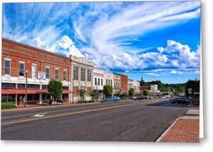 Downtown Montezuma - Georgia Greeting Card