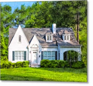 English Cottage Style Home - Georgia Metal Print