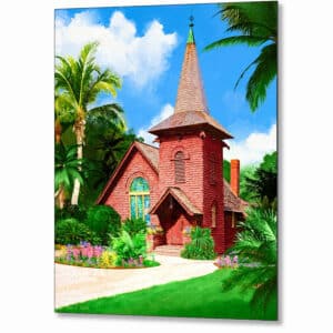 Faith Chapel on Jekyll Island - Georgia Coast Metal Print