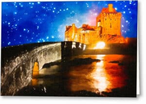 Fantasy Castle Art - Eilean Donan Greeting Card