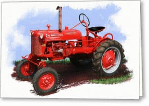 Farmall Cub Tractor - Agriculture Greeting Card