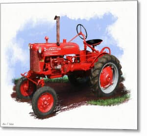 Farmall Cub Tractor - Agriculture Metal Print