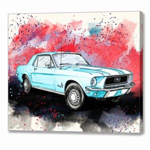 Ford Mustang - Classic Car Canvas Print