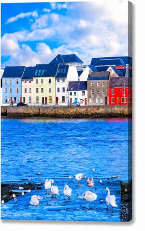 Galway Water View - Irish Canvas Print
