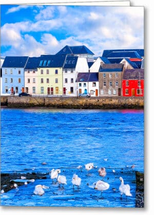 Galway Water View - Irish Greeting Card