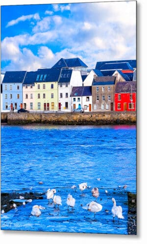 Galway Water View - Irish Metal Print