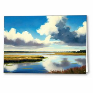 Georgia Coastal Salt Marsh - Cumberland Island Greeting Card