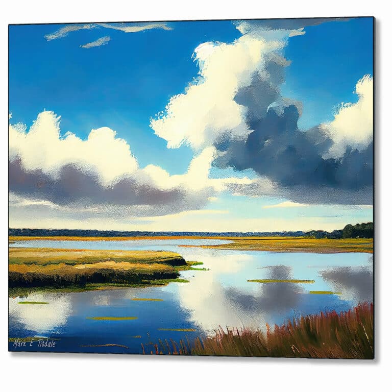 Georgia Coastal Salt Marsh – Cumberland Island Metal Print