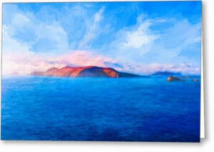 Great Blasket Island - Irish Landscape Greeting Card