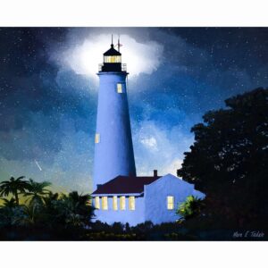 Historic St Marks Lighthouse - Florida Art Print