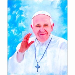 Inner Light - Pope Francis Art Print