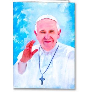 Inner Light - Pope Francis Greeting Card