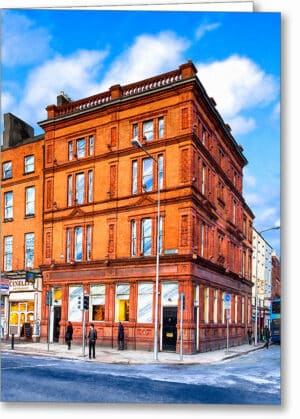 Irish Street Corner - Dublin Greeting Card