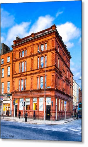 Irish Street Corner - Dublin Metal Print