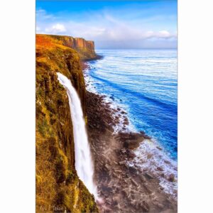 Kilt Rock and Mealt Falls - Coastal Isle of Skye Art Print