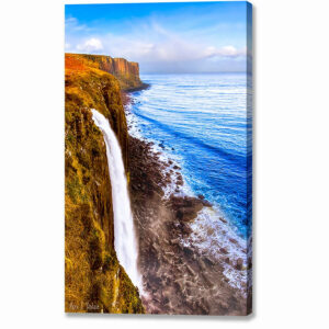 Kilt Rock and Mealt Falls - Coastal Isle of Skye Canvas Print