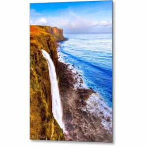 Kilt Rock and Mealt Falls - Coastal Isle of Skye Metal Print
