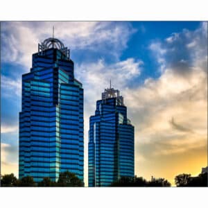 King And Queen Towers - Atlanta Art Print