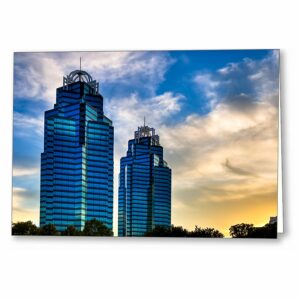 King And Queen Towers - Atlanta Greeting Card