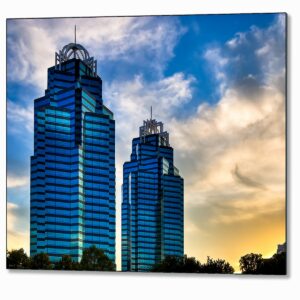 King And Queen Towers - Atlanta Metal Print