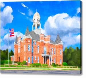 Macon County Courthouse - Georgia Canvas Print