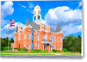 Macon County Courthouse - Georgia Greeting Card