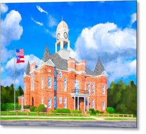 Macon County Courthouse - Georgia Metal Print