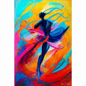 Maelstrom - Abstract Ballet Dancer Art Print