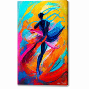 Maelstrom - Abstract Ballet Dancer Canvas Print