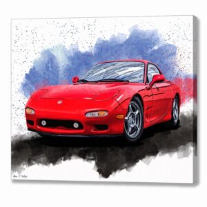 Mazda RX-7 FD - Sports Car Canvas Print