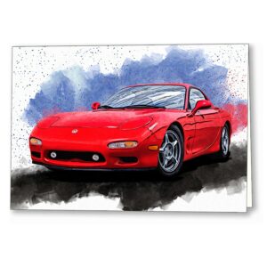 Mazda RX-7 FD - Sports Car Greeting Card