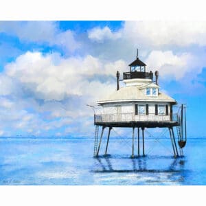 Middle Bay Lighthouse - Mobile Alabama Art Print