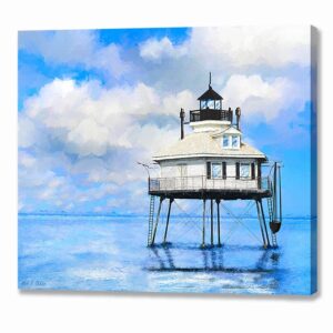Middle Bay Lighthouse - Mobile Alabama Canvas Print
