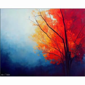 Misty Morning - Fall Foliage Art Print