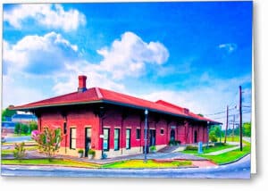 Montezuma Depot - Central of Georgia Railway Greeting Card