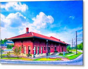 Montezuma Depot - Central of Georgia Railway Metal Print