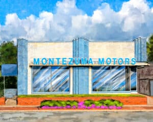Montezuma Motors - Georgia Art Print