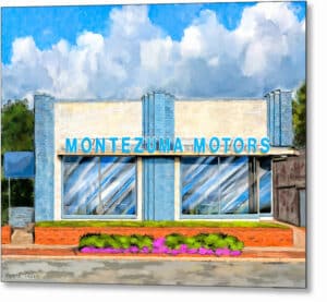 Montezuma Motors - Georgia Metal Print