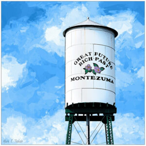 Montezuma Water Tower - Georgia Art Print