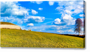 Newgrange Panorama - Megalithic Ireland Canvas Print