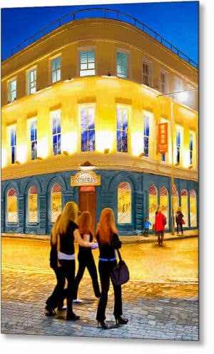 Night Out - Galway Ireland Metal Print